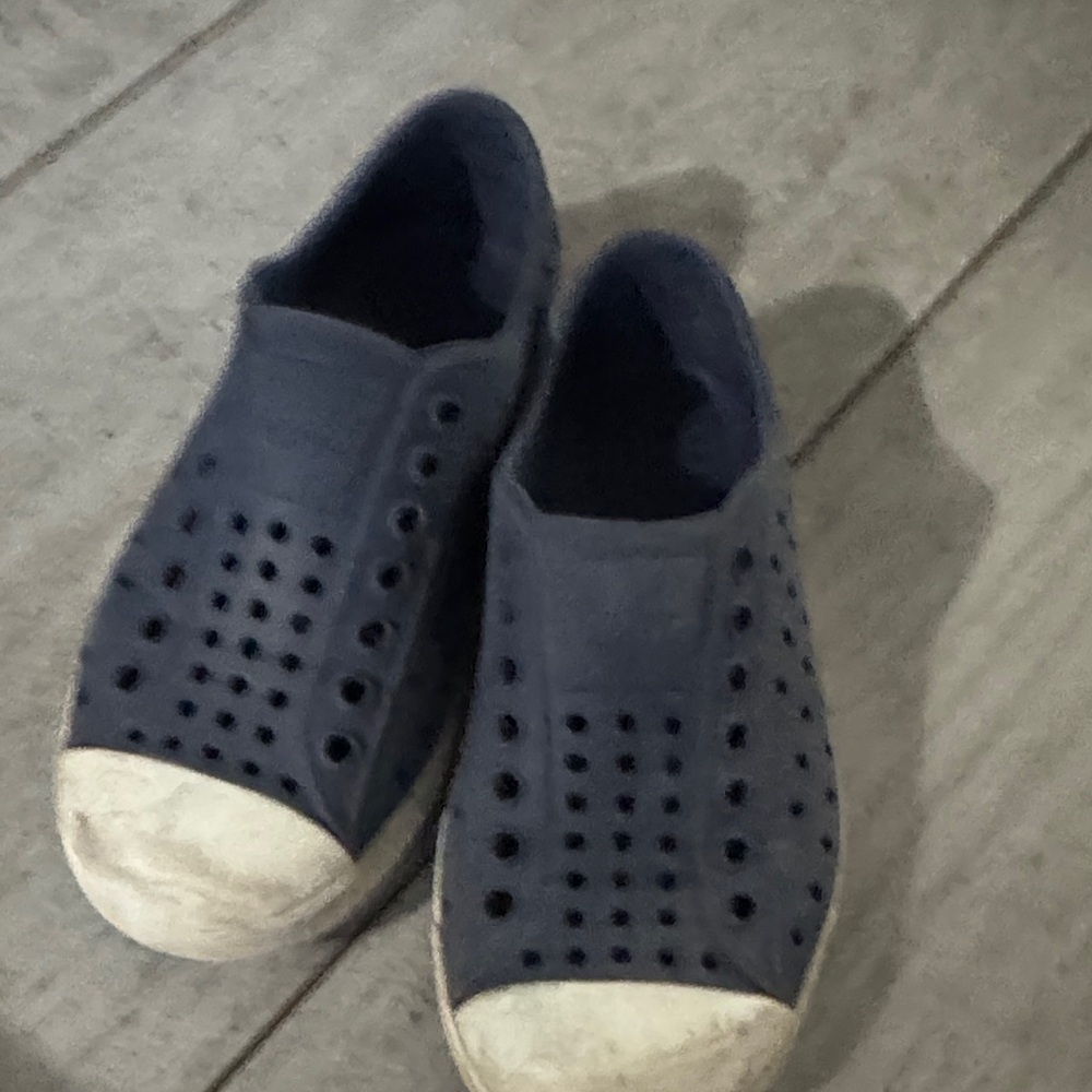 Native Kids Navy Blue Slip-On Sneakers